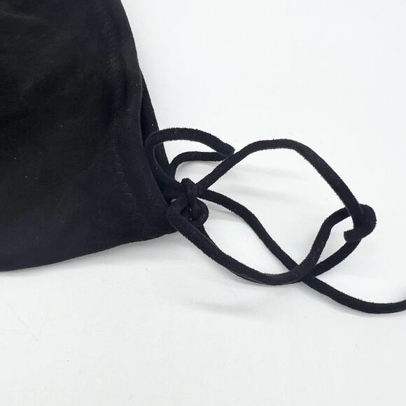 Olivia Fargiano Womens 6 Over the Knee Peep Toe Sueded Fabric Heeled Boot Black - Picture 6 of 8